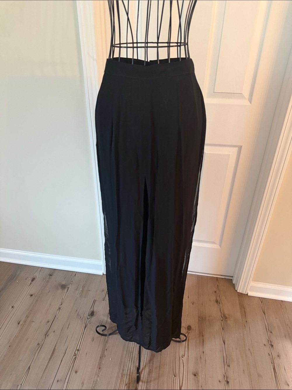 Tadashi Shoji Black Wide-Leg Palazzo Pants
